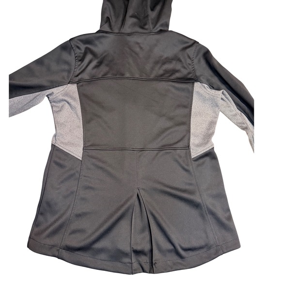 Mondetta Womens Black Grey Full Zip Hooded Performance Jacket Large CA14442 - Picture 6 of 9